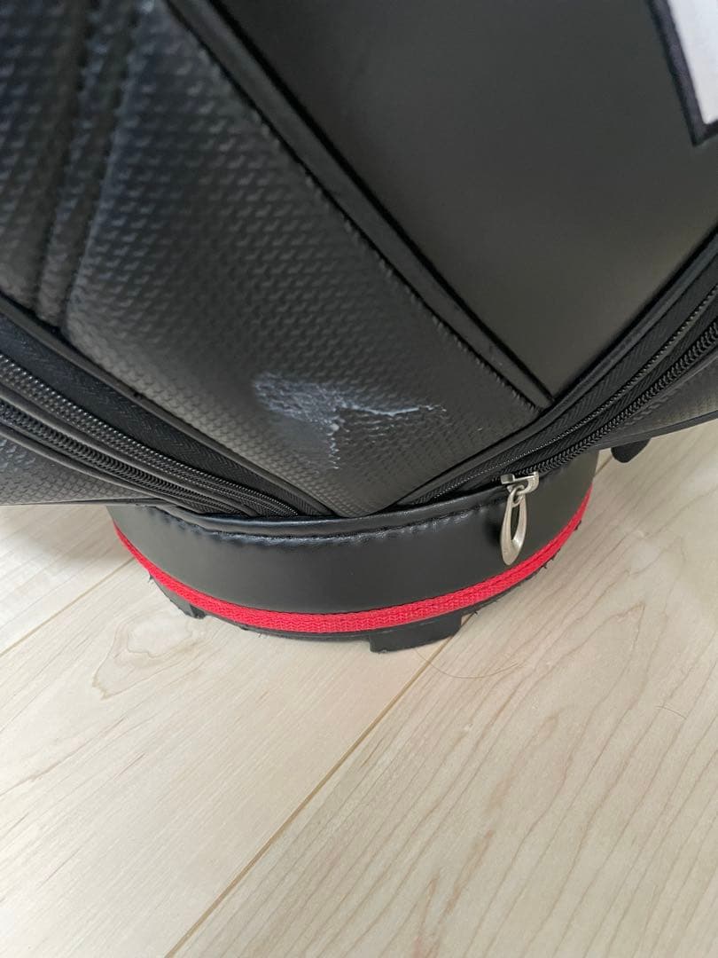 ブリヂストンTOURSTAGE キャディバッグ ブラック/レッド