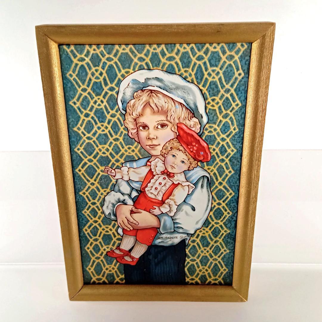 ジャン・ハガラ ステンドグラス 少年とお人形 ステファン グラスマスターズ社