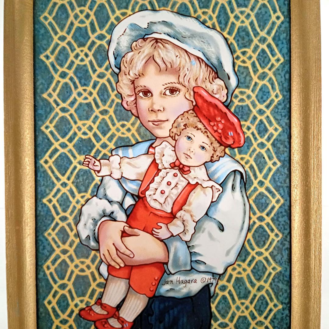 ジャン・ハガラ ステンドグラス 少年とお人形 ステファン グラスマスターズ社