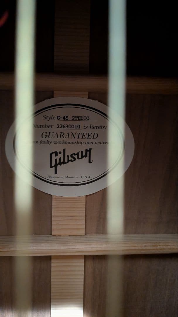 gibson g-45 studio　2020版　ギブソン　アコギ