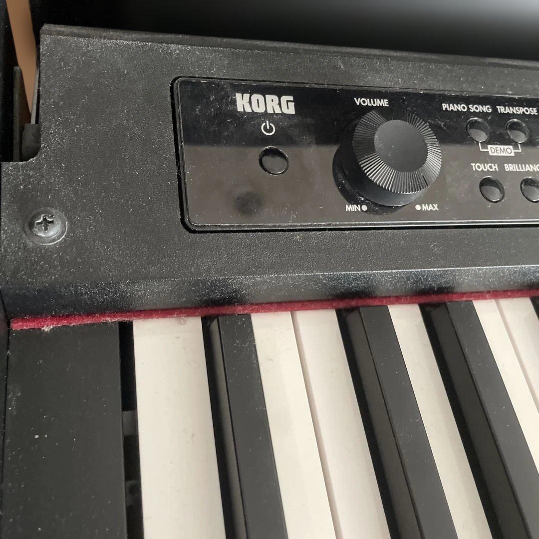 ジャンク品　KORG LP-380 電子ピアノ 3ペダル付き 黒
