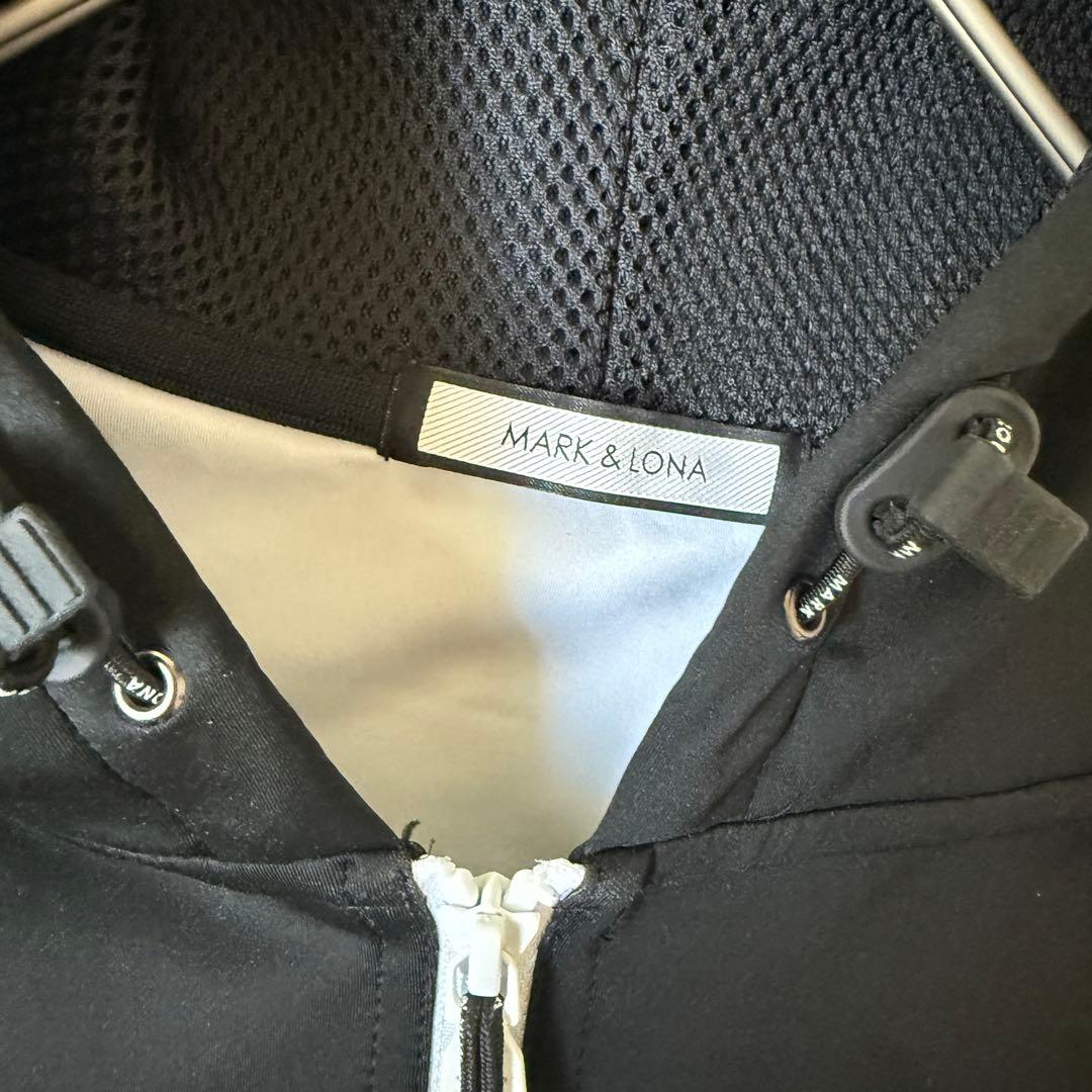 美品　マークアンドロナ　メンズ　ジップ　パーカー　ブラック　46 スカル