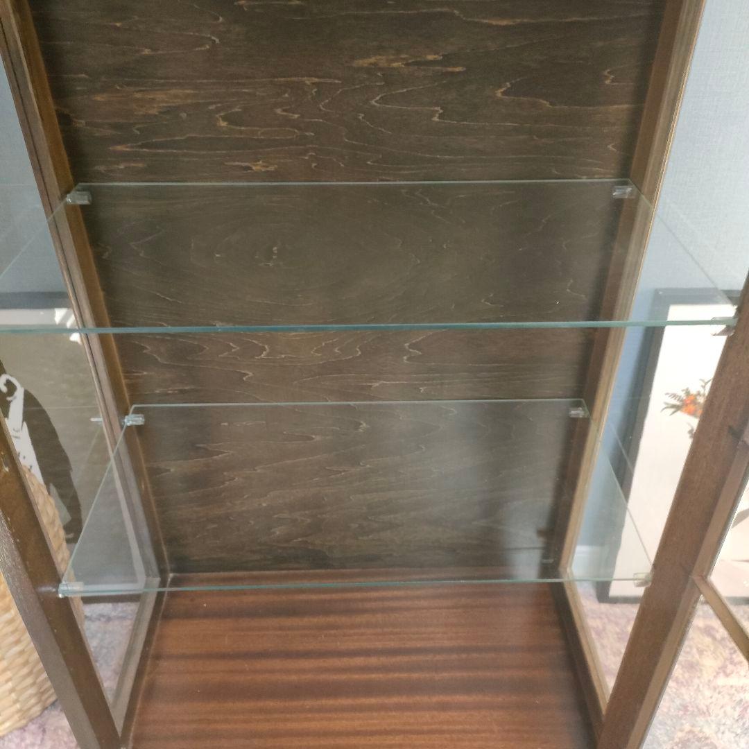 【希少】英国ヴィンテージ ディスプレイショーケース ガラスキャビネット 鍵付き