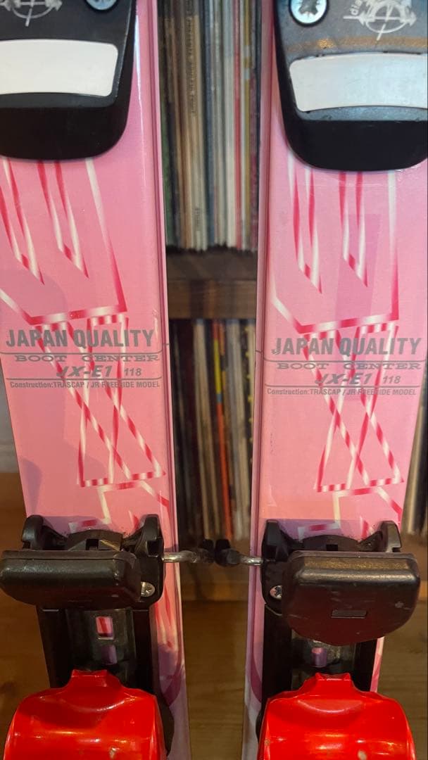 カービングスキー板96cmセットストックBXB子供ジュニアキッズ女の子ピンク