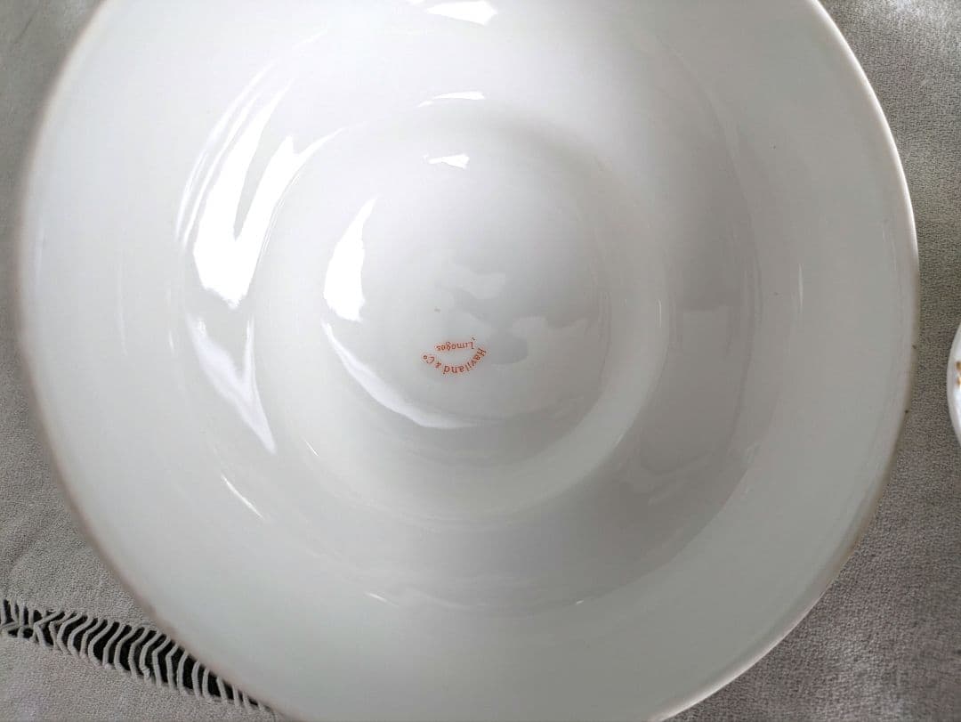 アンティーク アビランド　リモージュ　 蓋付きバターディッシュ