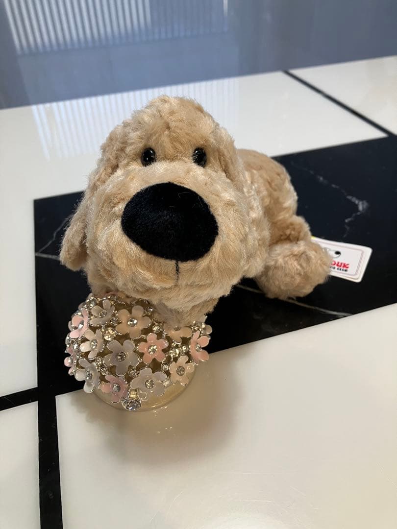 ★保留中★【新品未使用・ラスト１匹・日本製】子犬のるーくMサイズ　モカ