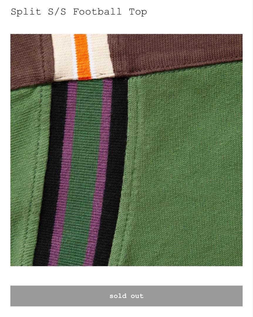 シャツ Supreme Split S/S Football Top \"Green\"
