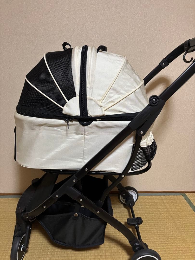 ペットカート(アイボリー色)