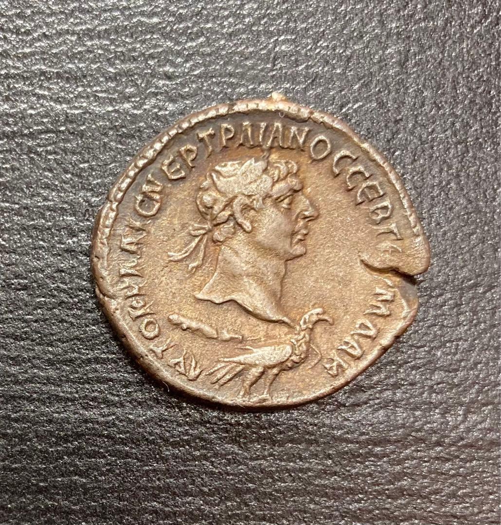 古代ローマ帝国　ギリシャ トラヤヌス帝 テトラドラクマ銀貨‼︎ //デナリウス