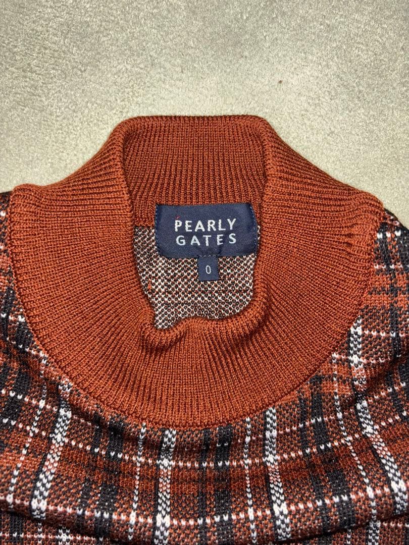 （超美品）パーリーゲイツ 、マルチチェック柄、ニット、セットアップ、サイズ0