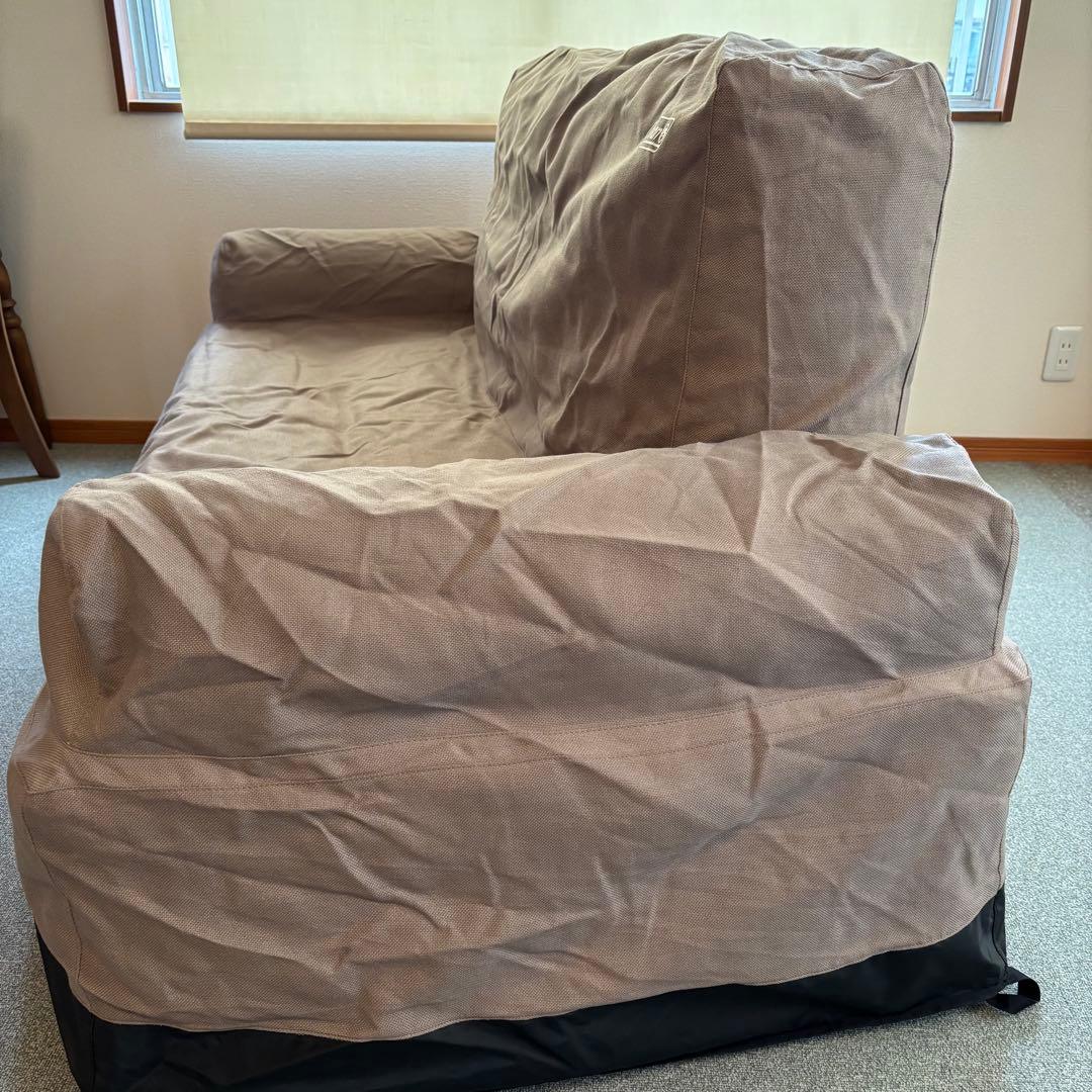 Coleman エアカウチ ダブル グレージュ 収納袋付 コールマン エアソファ