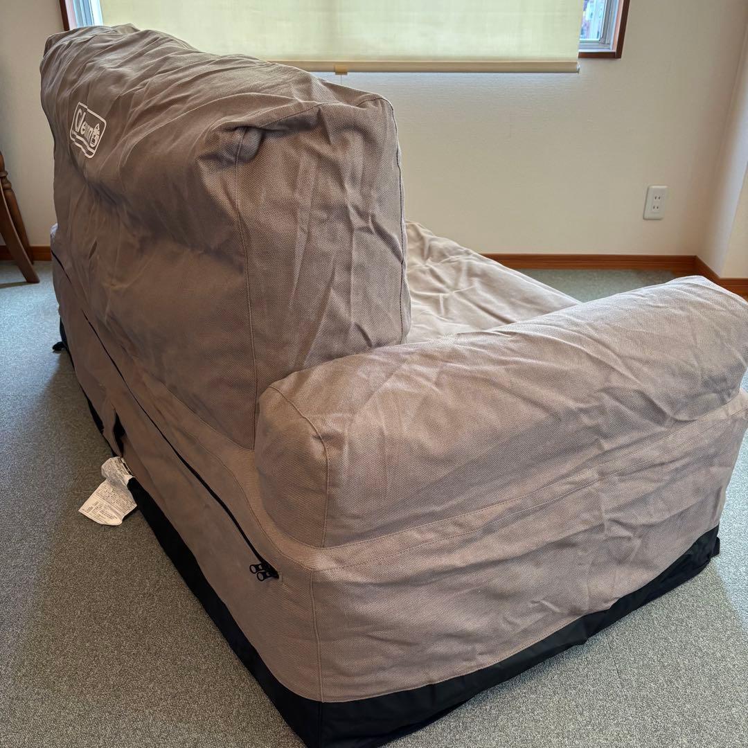 Coleman エアカウチ ダブル グレージュ 収納袋付 コールマン エアソファ