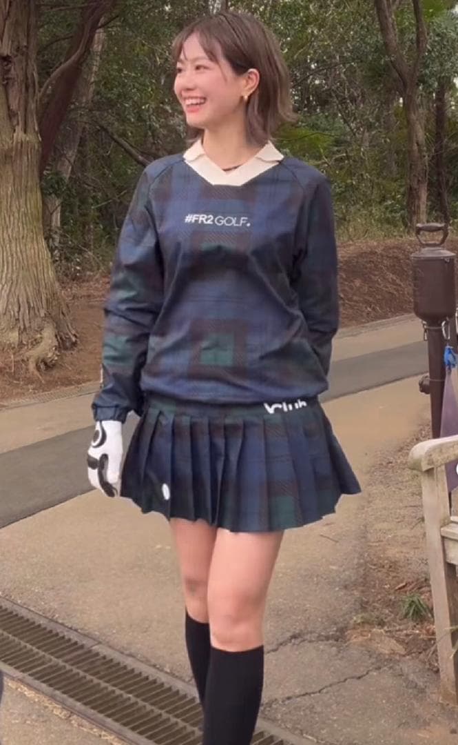極美品 FR2GOLF ブラックウォッチカラー スニード ユニセックス