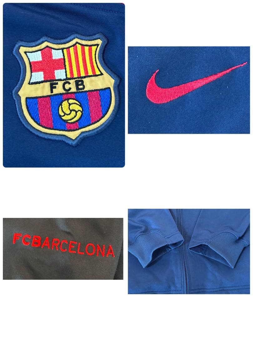 NIKE バルセロナ　刺繍ロゴ　セットアップ　トラックジャケット　トラックパンツ