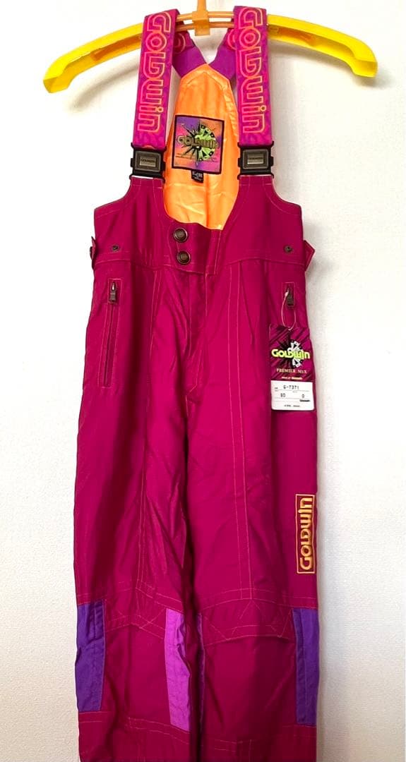 【未使用】GOLDWIN スキーウェア 紫ピンクオレンジ 90’sレア
