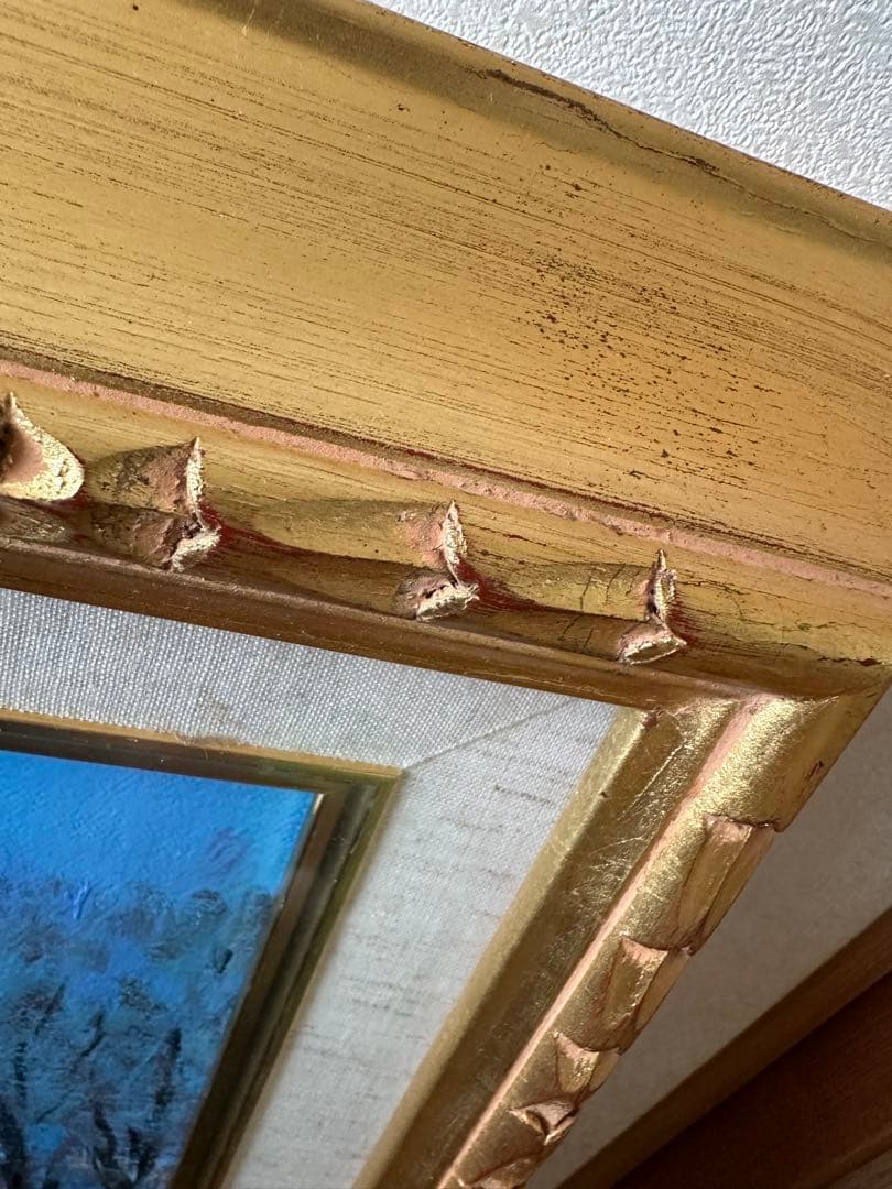 絵画 風景 冬景色 初冬 桜井寛 画家 初冬のニセコ連峰 油絵 アート F8