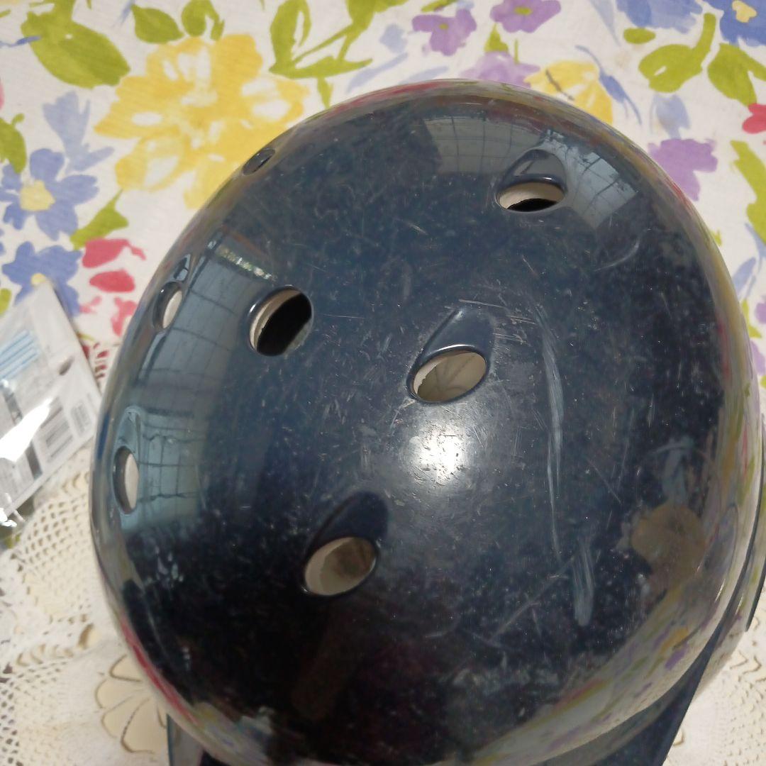 黒いバッター用ヘルメット Pのロゴ　9個セット