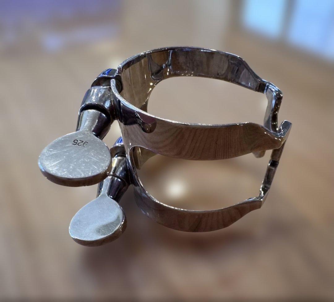 ハリソン　スターリングシルバー　アルトサックス リガチャー