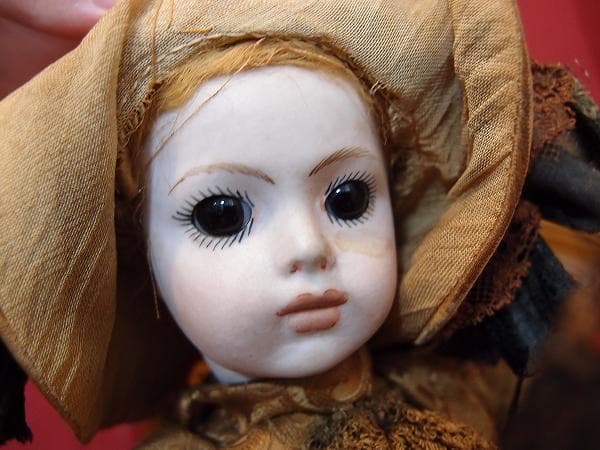 値下アンティーク オートマタ オルゴール BRU ビスクドール からくりジャンク