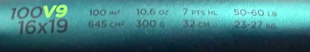 Wilson 100 V9 16×19 300g テニスラケット