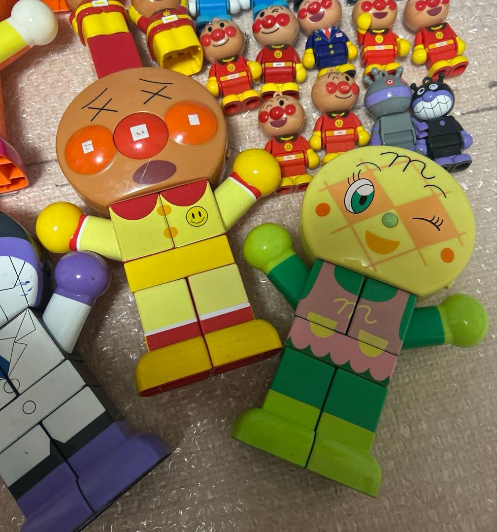アンパンマン　おしゃべりメガブロック　ブロックラボ　レトロ　知育玩具