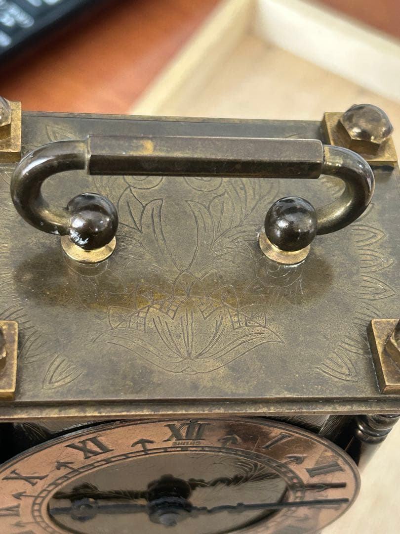 希少アンティーク置時計 Smiths（スミス）社製のヴィンテージ真鍮製　稼働