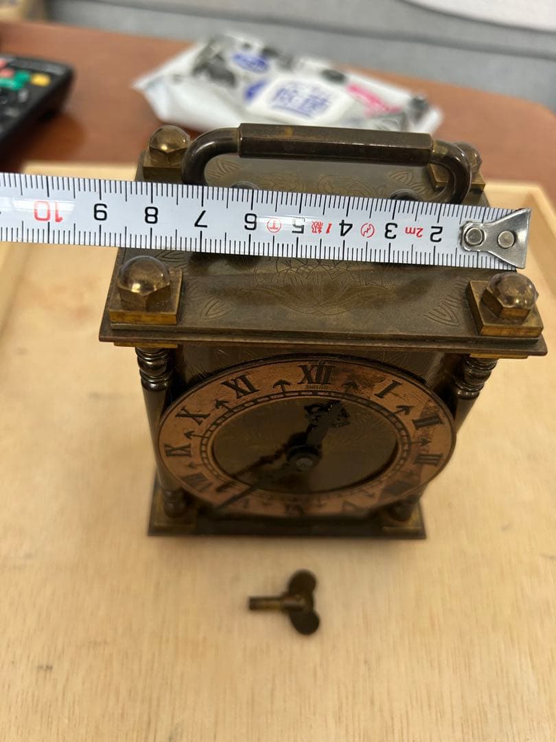 希少アンティーク置時計 Smiths（スミス）社製のヴィンテージ真鍮製　稼働