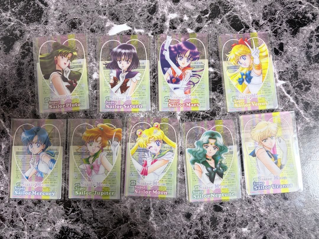 セーラームーン 明治コラボ　クリアカード全10種セミコンプセット+月野うさぎ1枚
