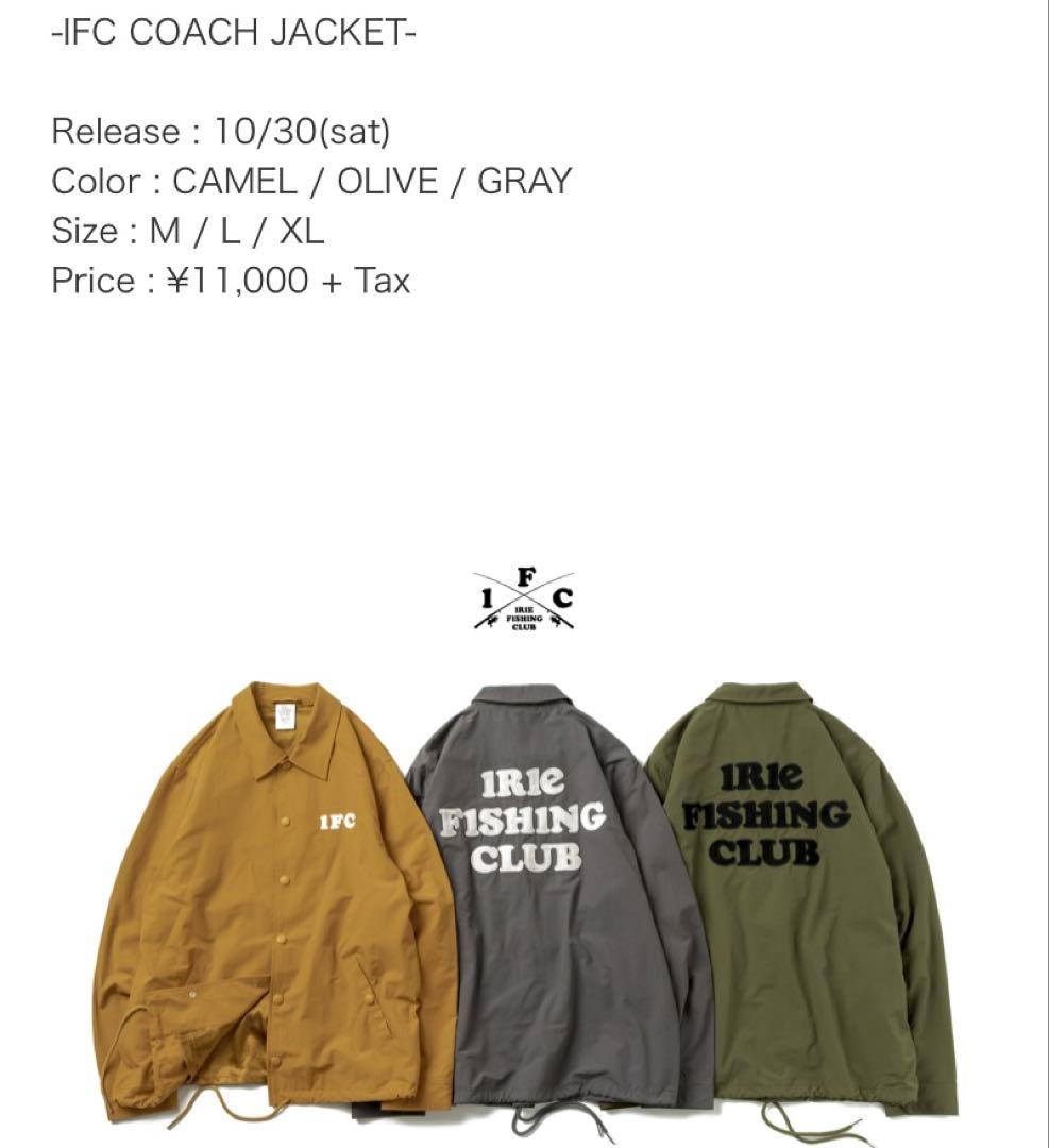 IRE FISHING CLUB アイリー フィッシングクラブ コーチジャケット