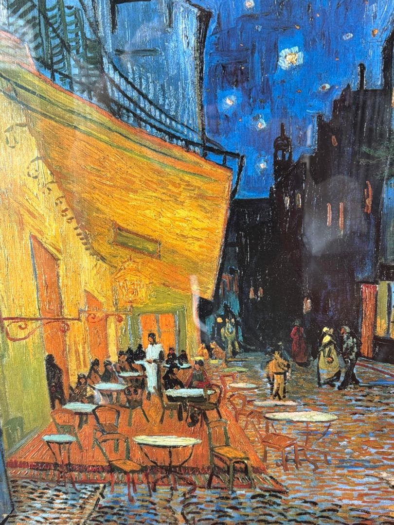 74.5cmフィンセント・ファン・ゴッホ「夜のカフェテラス」ファイングラフィ