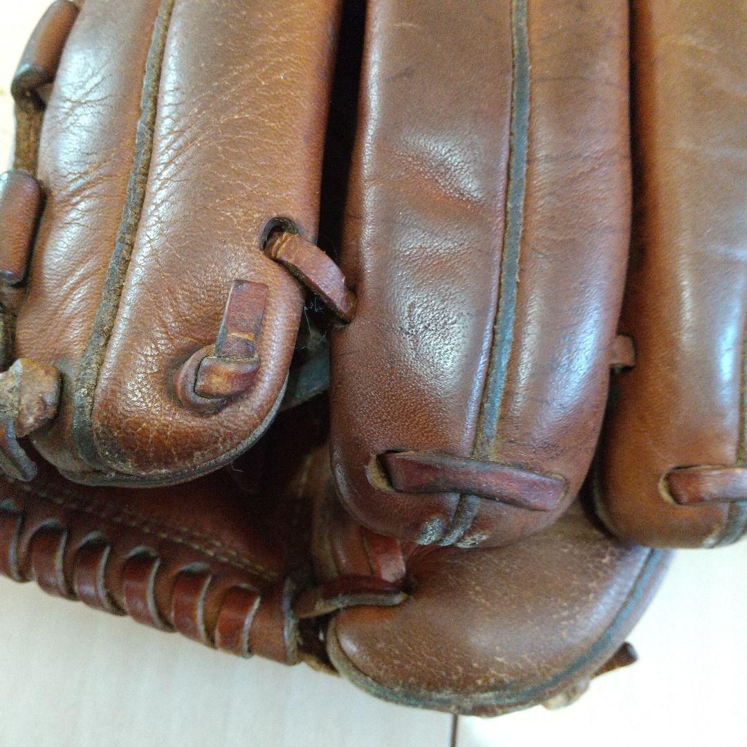 昭和レトロ　当時もの　ビンテージ　ミズノ　大人　軟式グローブ