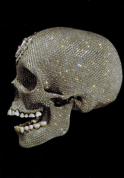 限定特殊マット額装品/ダミアン・ハースト/ダイヤモンドスカル02