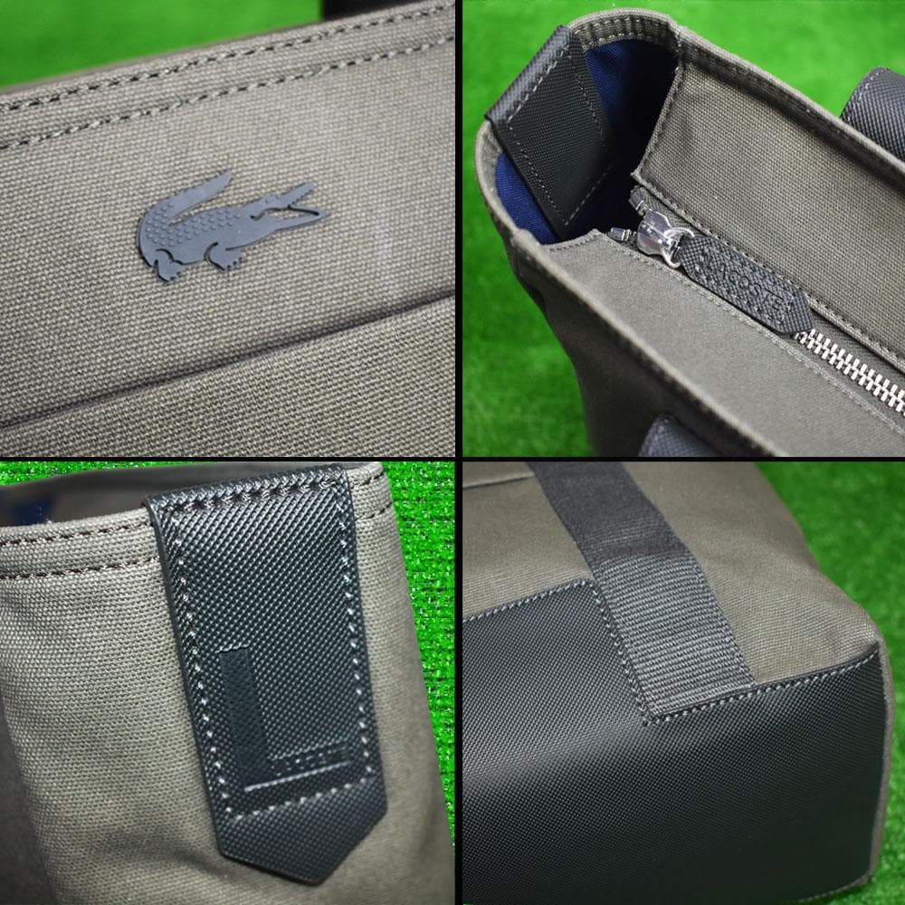 ラコステ ゴルフ 大判トートバッグ【カーキ】未使用品！