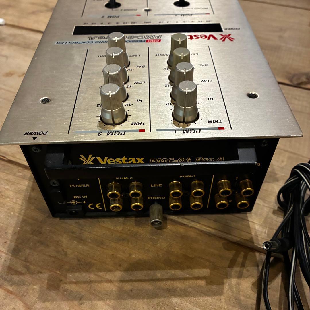 【即決可】Vestax PMC-06 Pro A DJミキサー 純正アダプタ付
