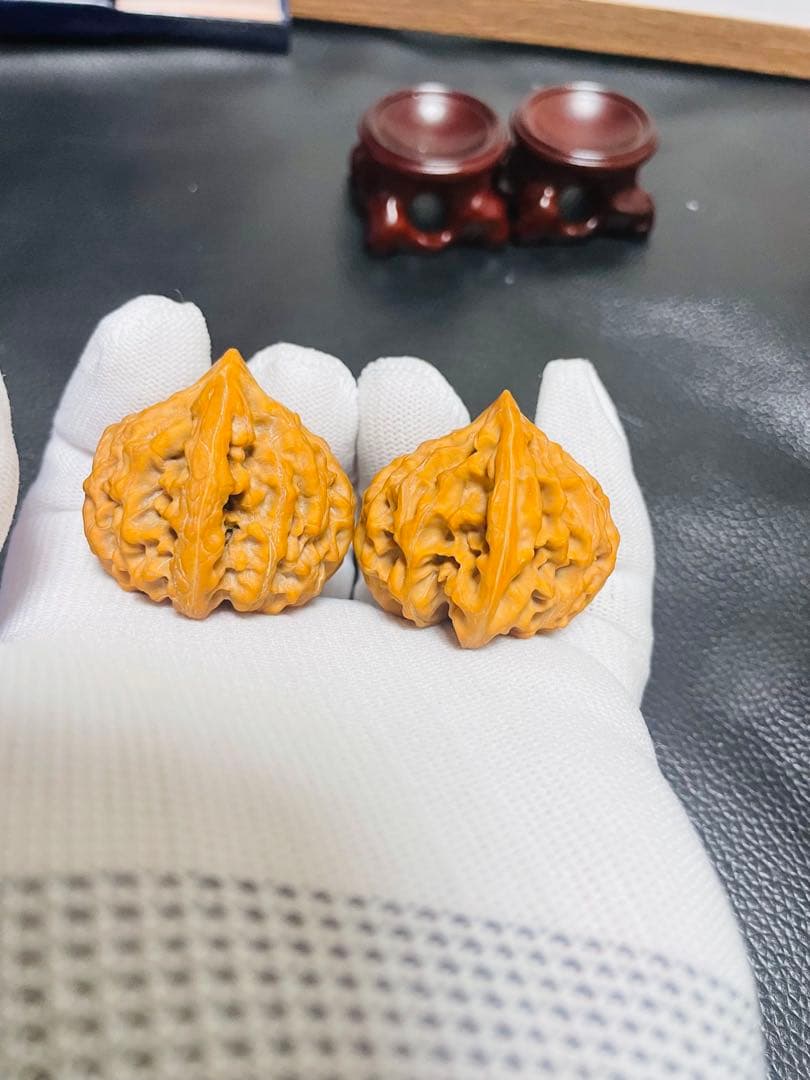 厚揚げNo.407❤️遊ぶクルミ　文玩核桃 希少変高級種龙门涧