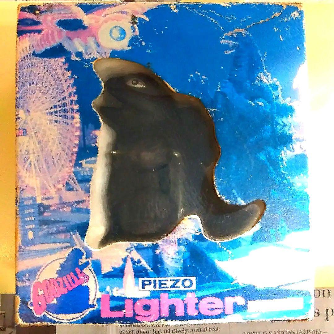 昭和レトロ　蔵出し　スーパーレア　ゴジラPIEZO Lighter　未使用箱入
