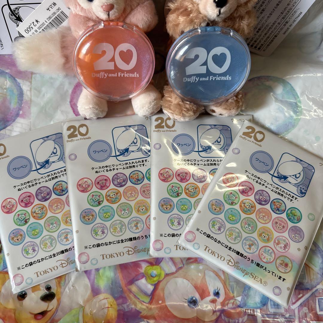 ダッフィー＆フレンズのカラフルハピネス　ぬいぐるみチャーム ワッペン