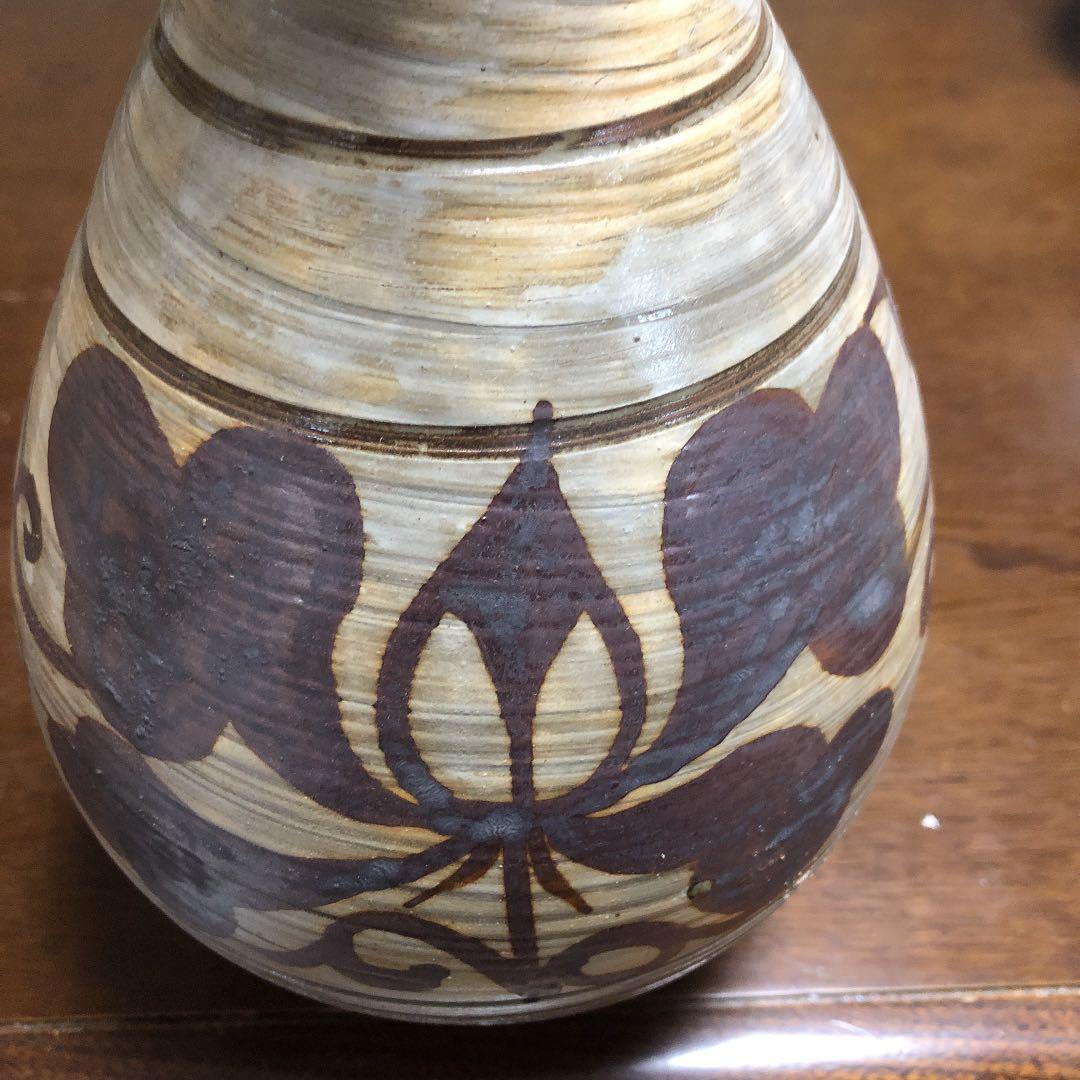 粉青沙器鉄絵唐草文瓶李朝写し