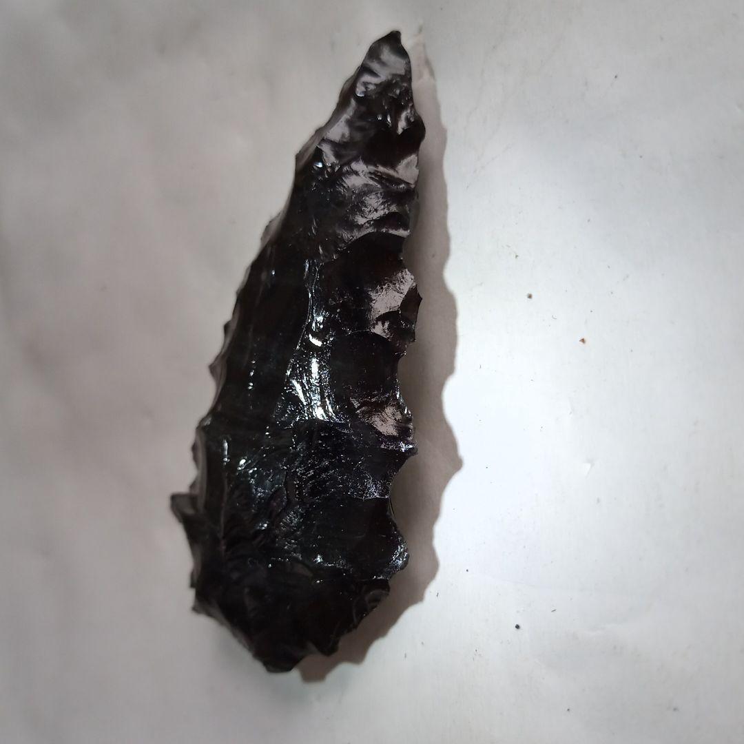 旧 石器 模写 267 石槍 黒曜石　　サンプル