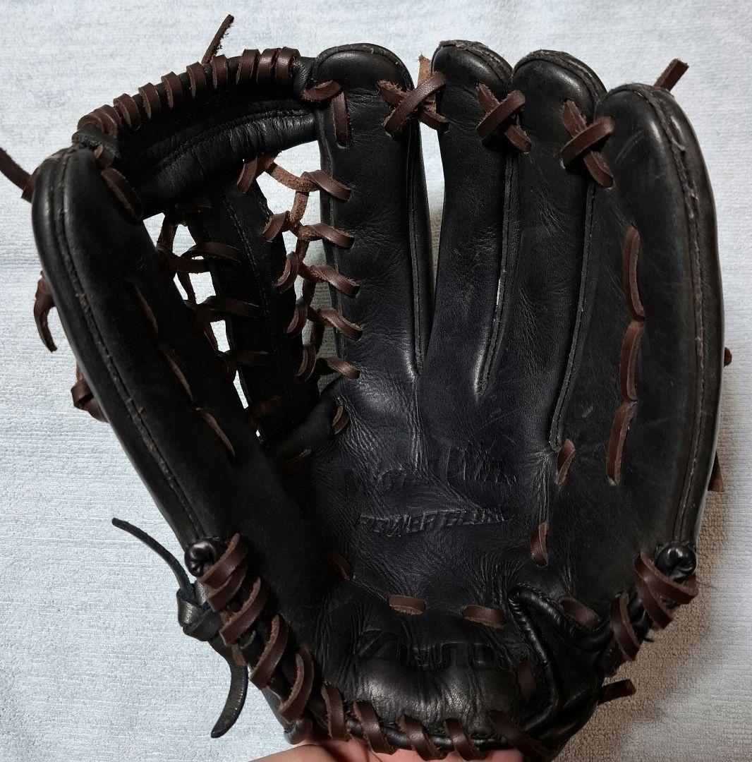 ミズノ　ワールドウィン　軟式オールラウンド　ビッグM　紐交換済み