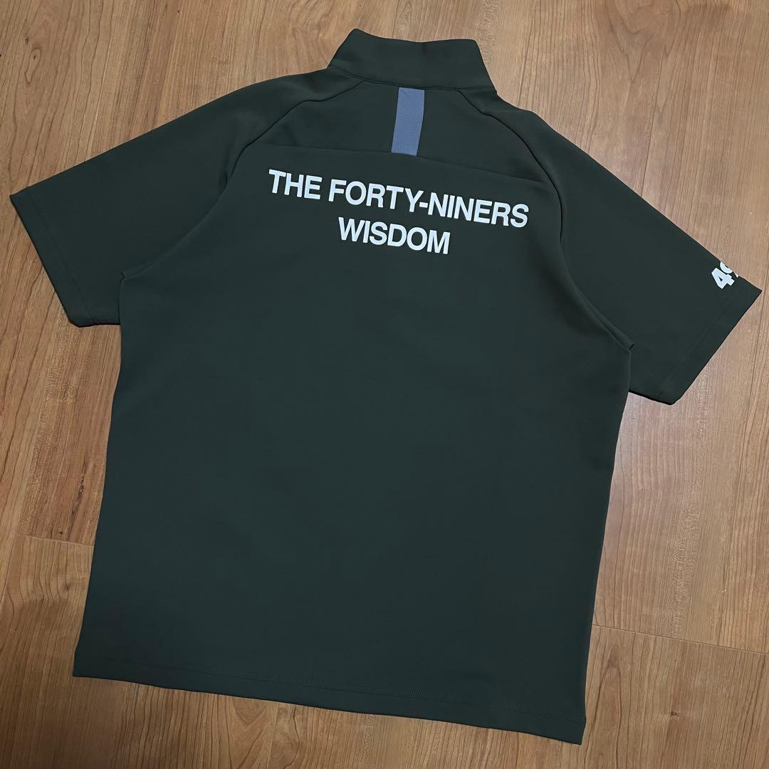 TFW49 ハーフジップ　モックネック　L ゴルフ　カーキ　Tシャツ