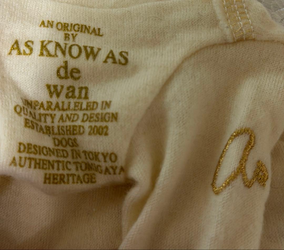 as know as de wan アズノウアズ　3点