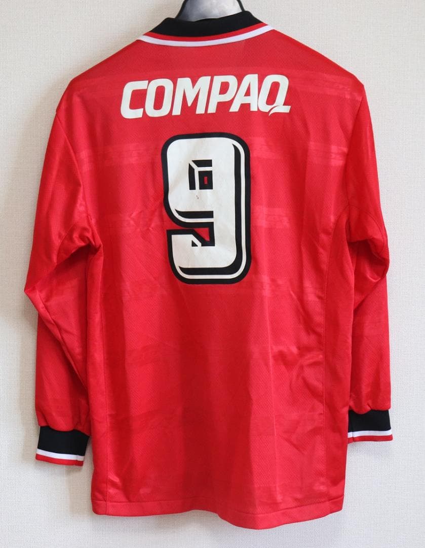 浦和レッズ福田正博本物9番長袖ユニフォームXO激レア浦和レッドダイヤモンズ未使用