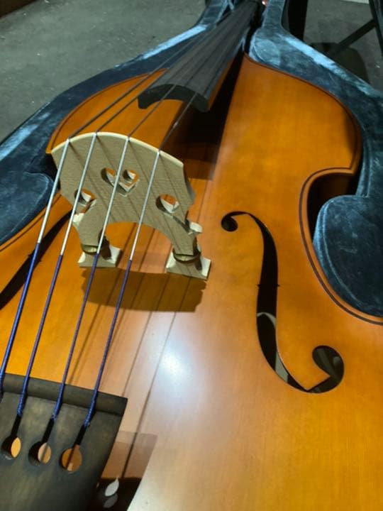 ウッドベース　ハードケース付き