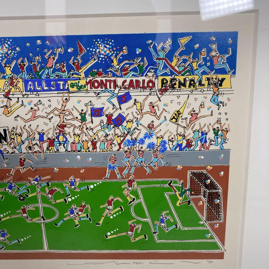 角谷泰人　サッカー シルクスクリーン　AP キックオフ　JAPAN 日本代表