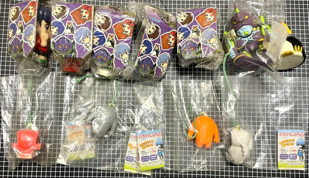 おきがえぷちえゔぁストラップ＆ソフトキーホルダー　全11点　エヴァンゲリオン