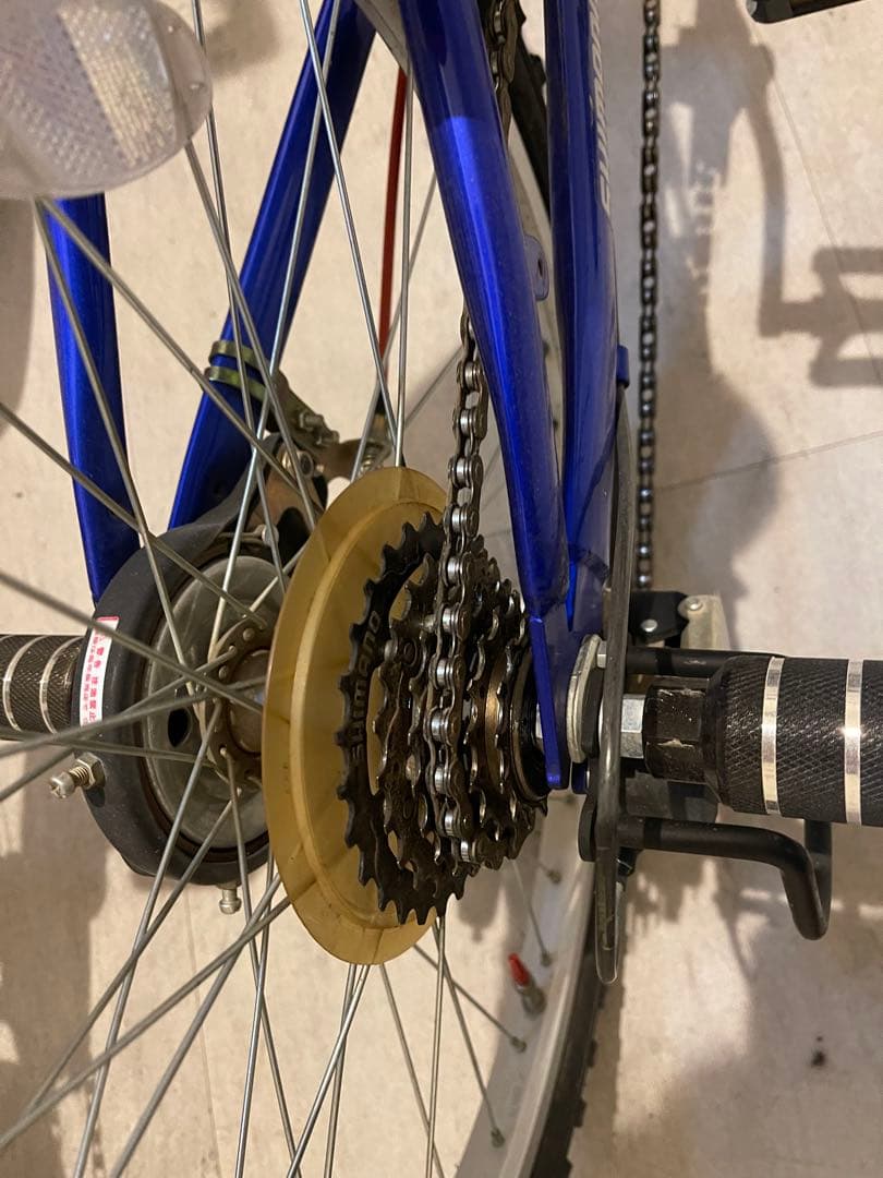 マウンテンバイク　BMX風　自転車 22インチ 青