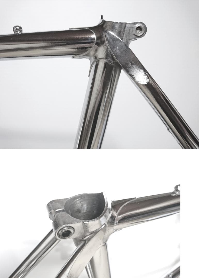 【美品】クロモリ ロードフレーム フルメッキ