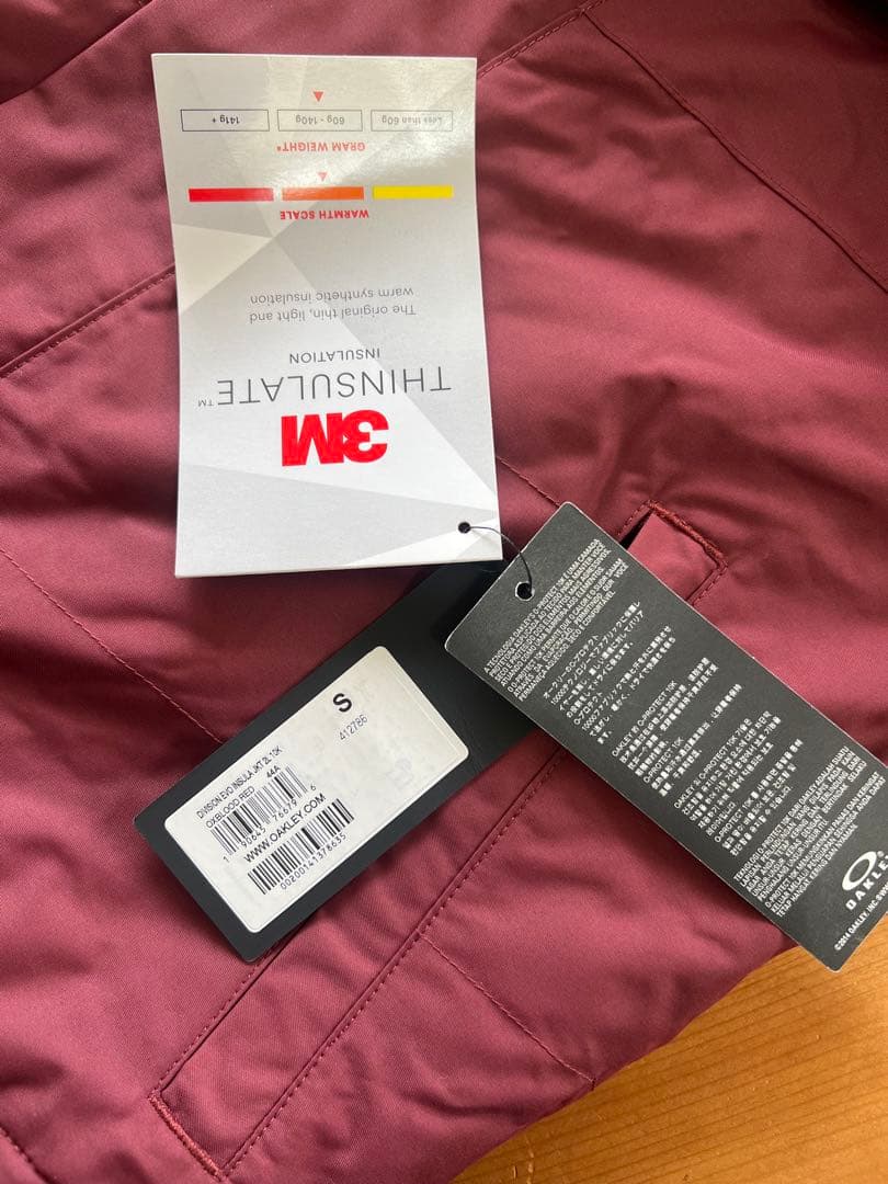 新品未使用 OAKLEY オークリー スノーボード　ジャケット　Sサイズ