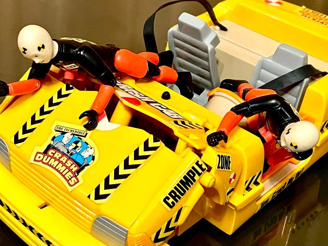 【希少美品】クラッシュダミーズ　フィギュア　ビークル　セット　当時もの